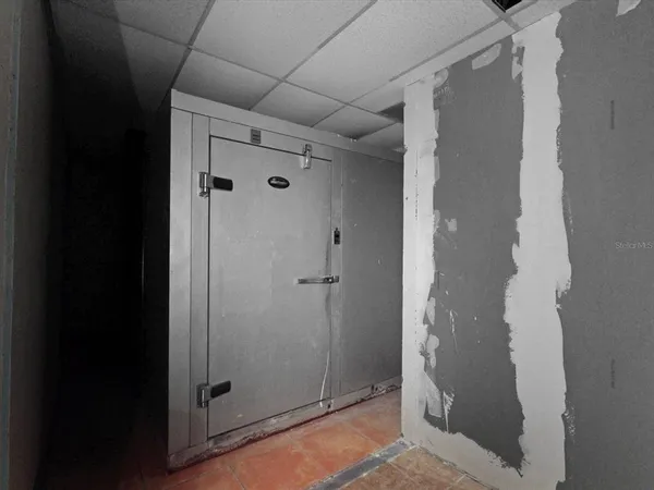 a view of storage and utility room