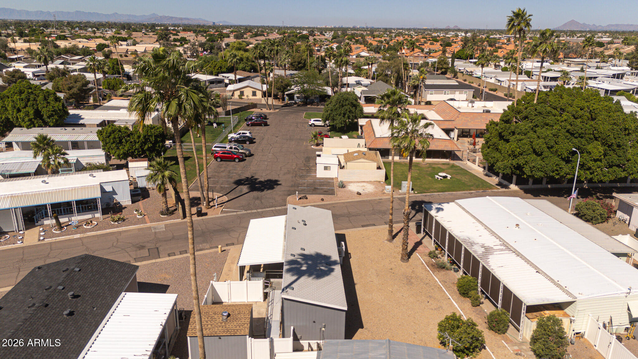 201 South Greenfield Road, Unit 254 Mesa, AZ 85206 - Photo 33 of 35 an aerial view of residential houses with outdoor space