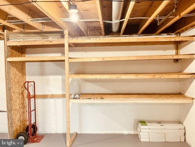 1016 Windrush Lane, Unit 25 Sandy Spring, MD 20860 - Photo 31 of 37 Basement shelving unit ready for storage.