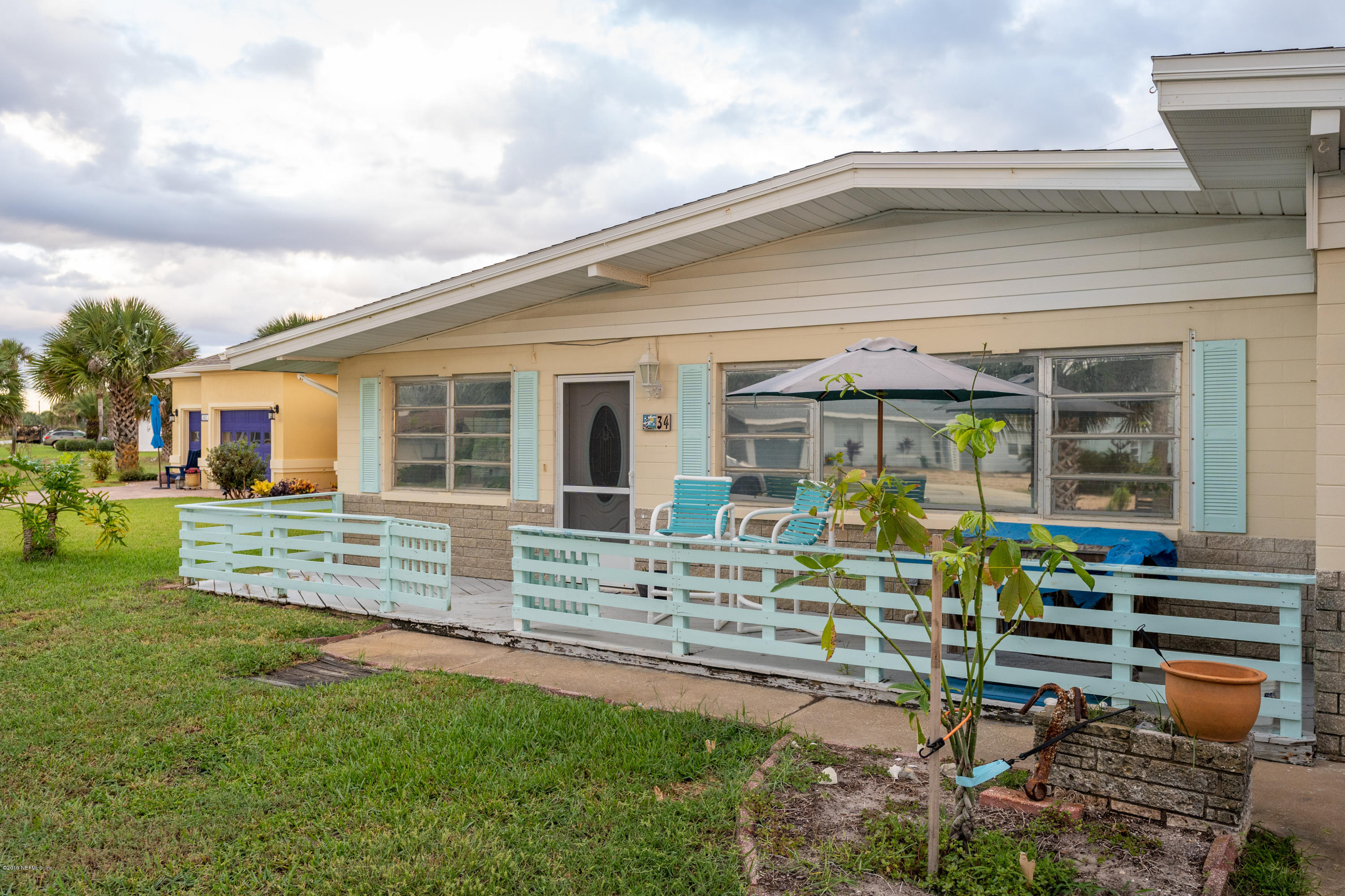 34 Ocean Drive St. Augustine, FL 32080 - Photo 7 of 36 a front view of house with yard