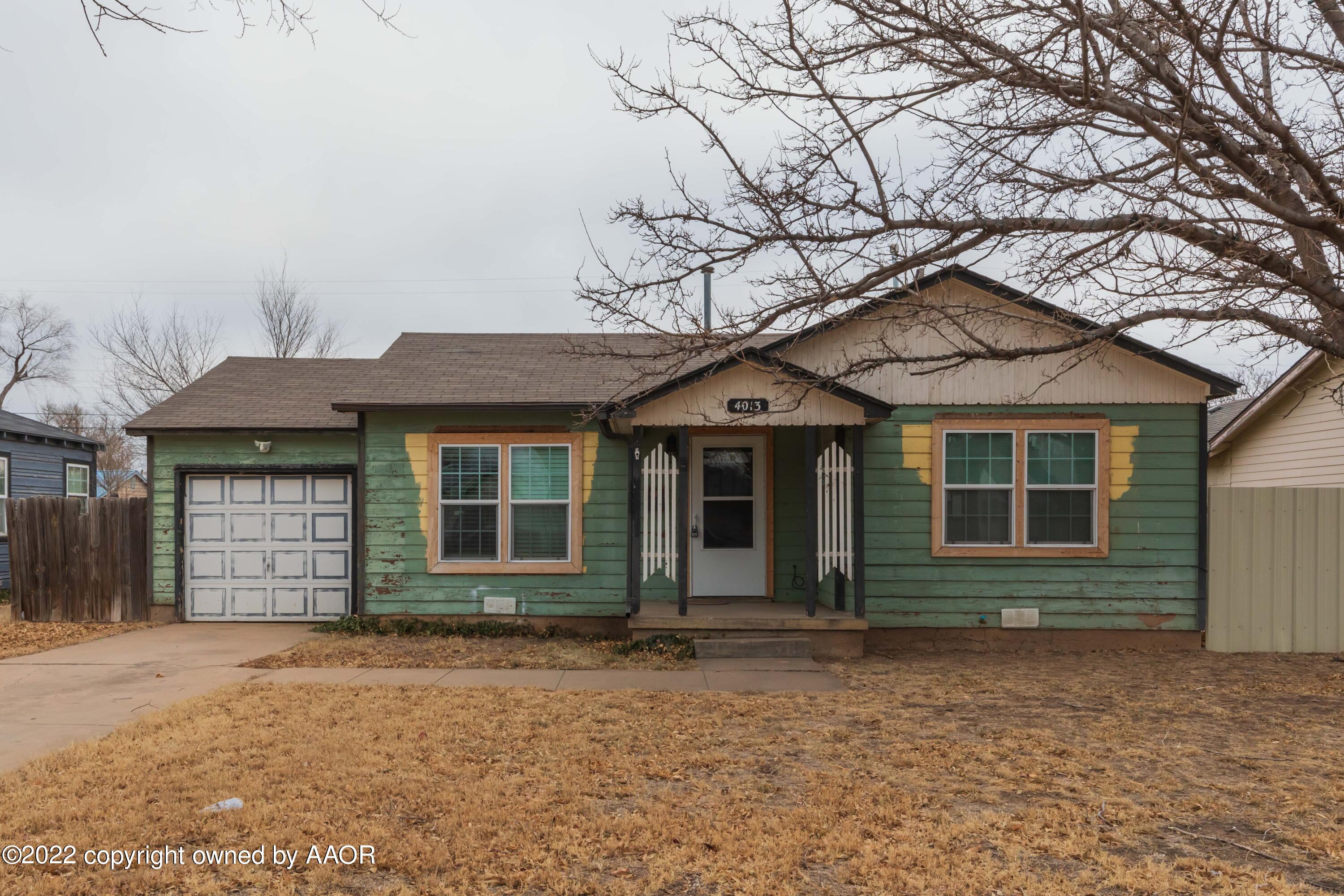 4013 Parker Street Amarillo, TX 79110 - Photo 1 of 23 FRONT VIEW 2