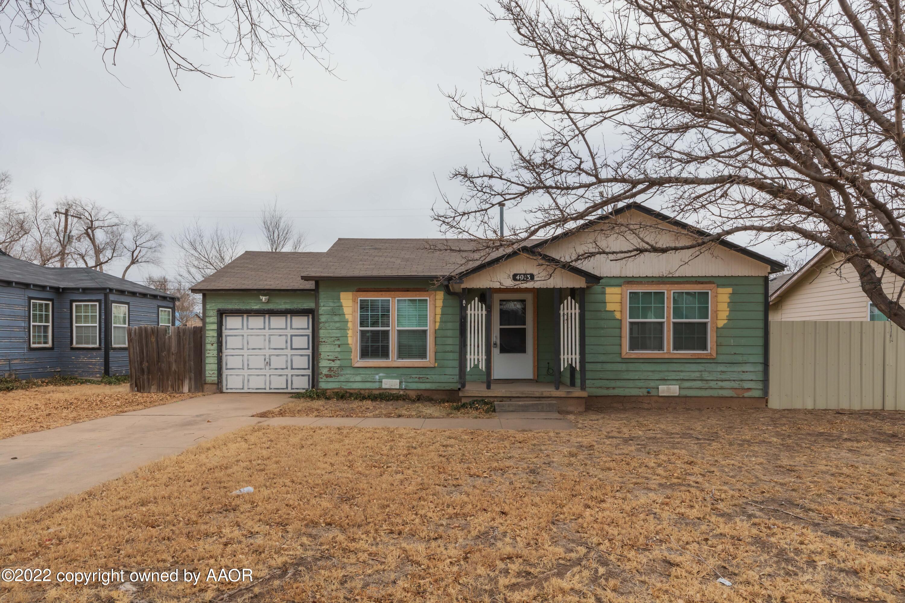4013 Parker Street Amarillo, TX 79110 - Photo 2 of 23 FRONT VIEW 1