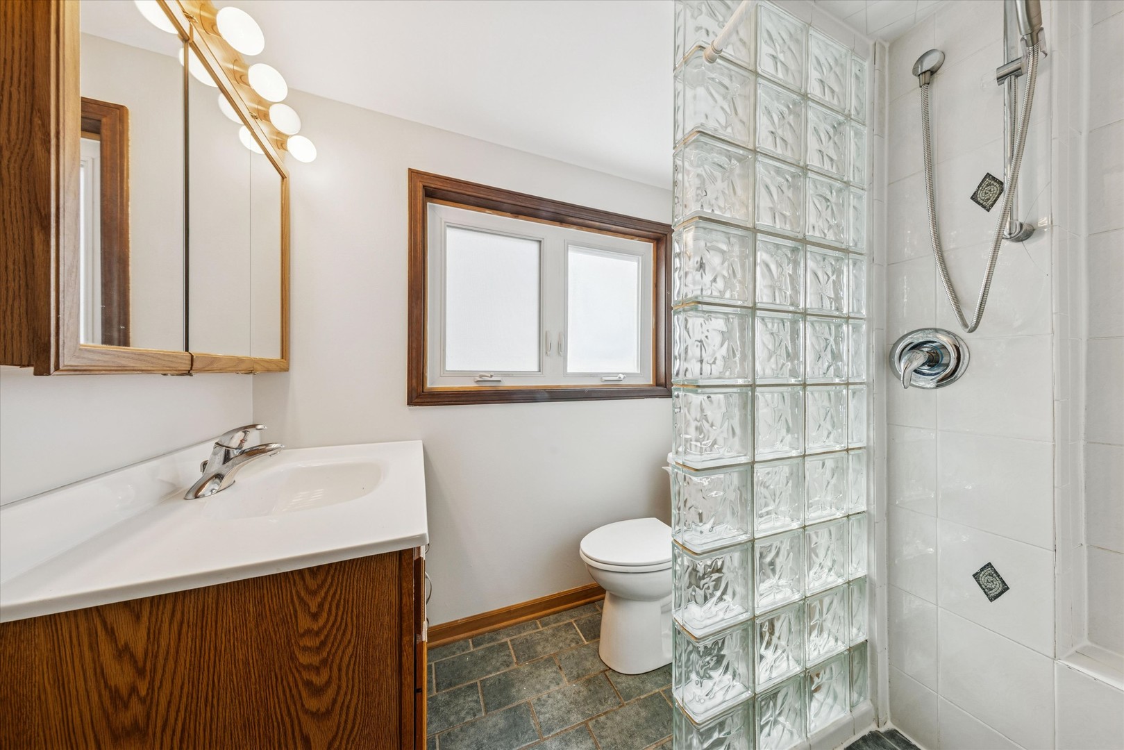 1310 Iroquois Lane Darien, IL 60561 - Photo 18 of 22 a bathroom with a sink a toilet and shower