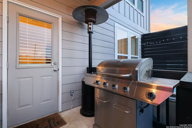 a close up of a fireplace