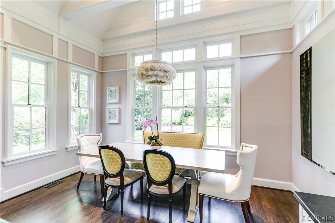 14 Roslyn Road Richmond, VA 23226 - Photo 17 of 49 a view of a dining room with furniture window and wooden floor