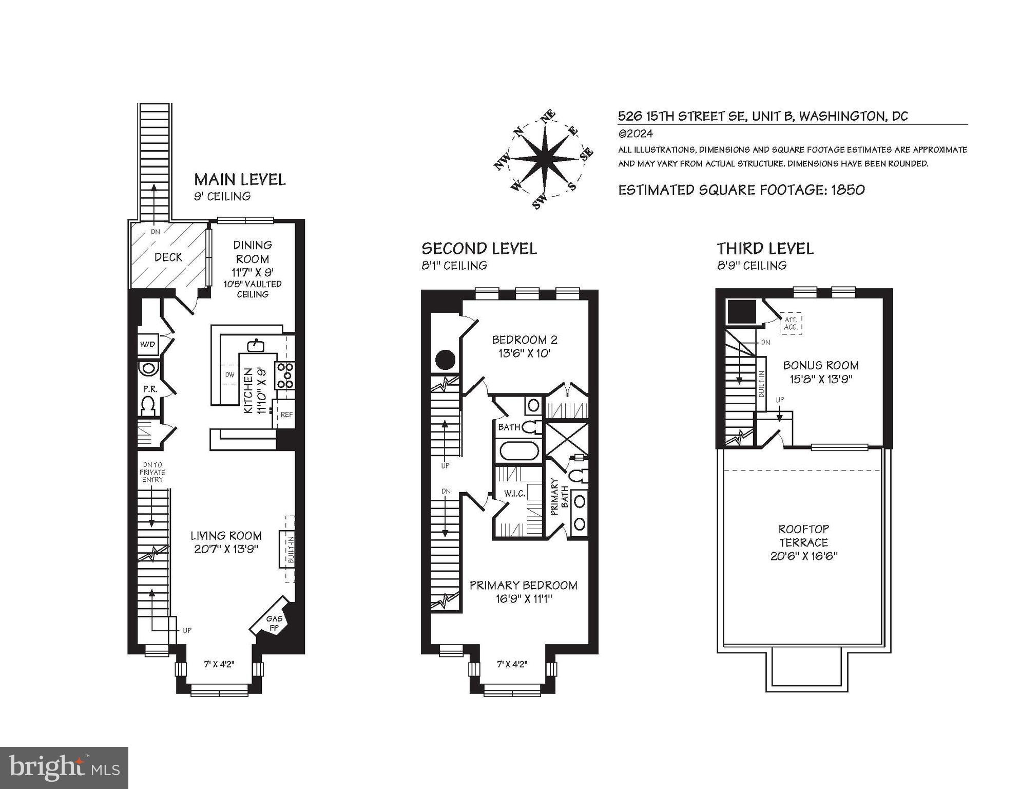 526 15th Street Southeast, Unit B Washington, DC 20003 - Photo 17 of 17 Floorplan