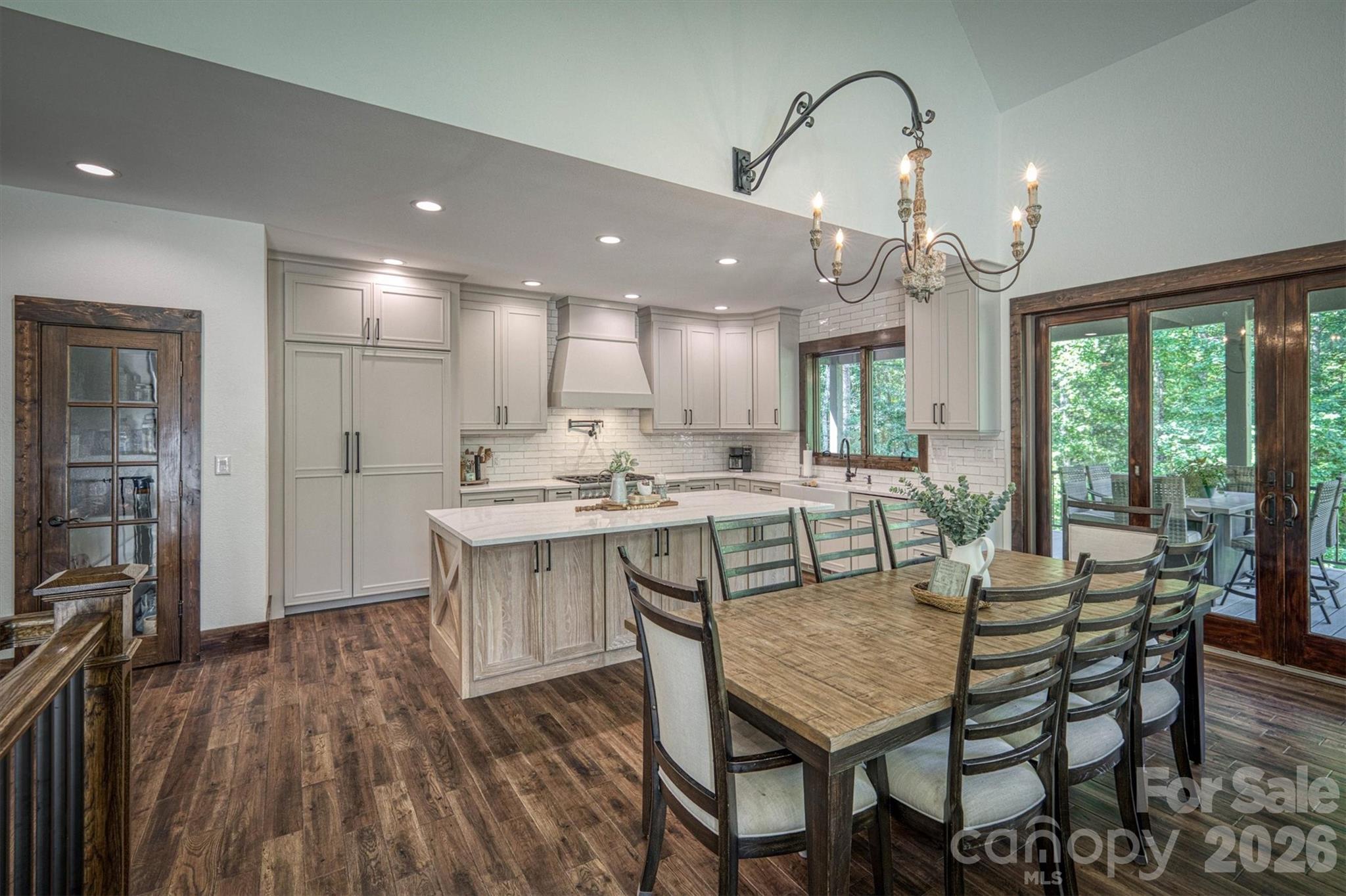 2243 Cottage Park Road Morganton, NC 28655 - Photo 13 of 48 a view of a dining room with furniture window and wooden floor