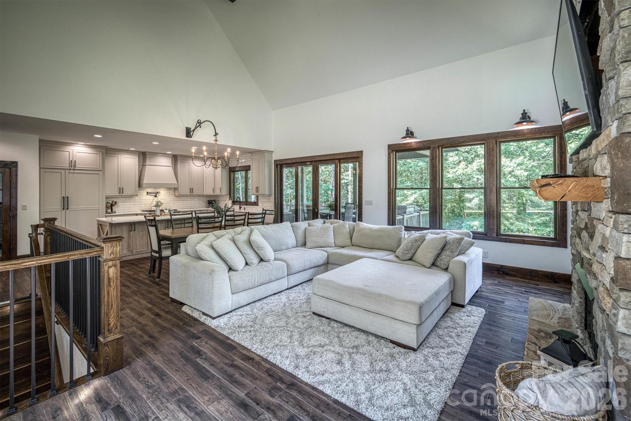 2243 Cottage Park Road Morganton, NC 28655 - Photo 16 of 48 a living room with furniture and a large window