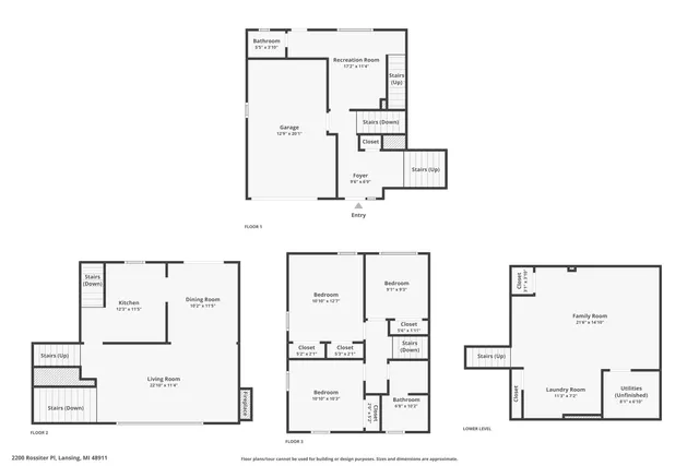 $224,900 | 2200 Rossiter Place, Lansing, MI 48911