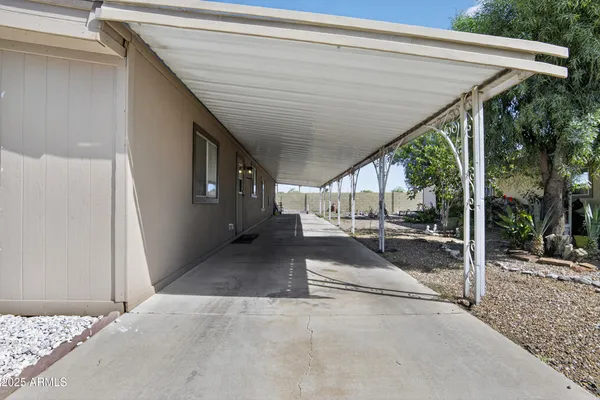 a view of a porch