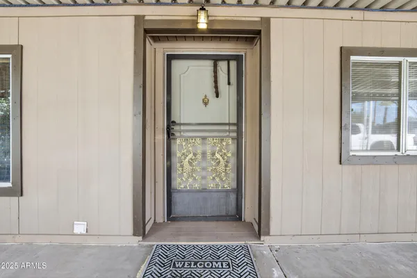 a view of a entryway door