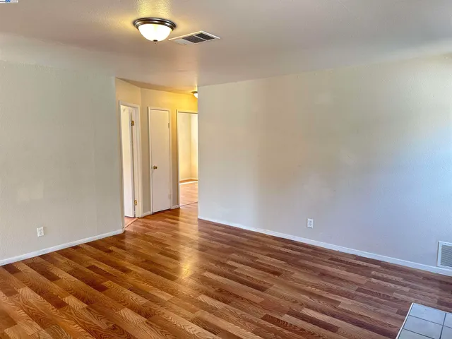 wooden floor in an empty room