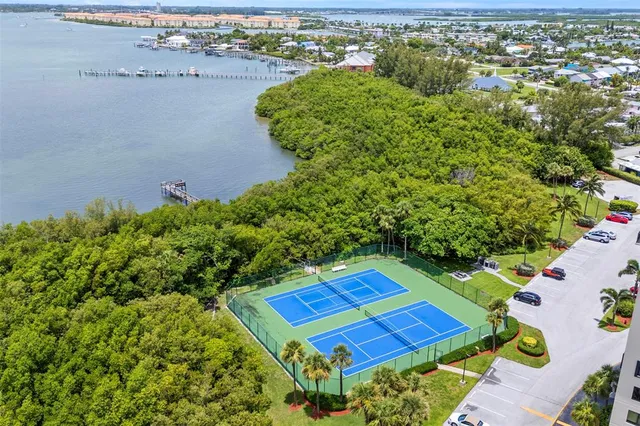 a view of a city and an ocean