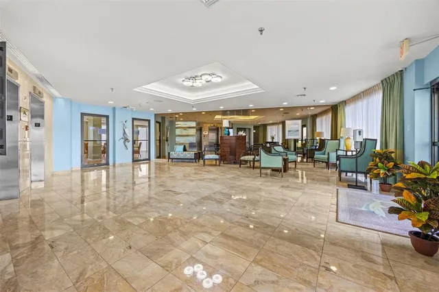 a view of balcony and yard