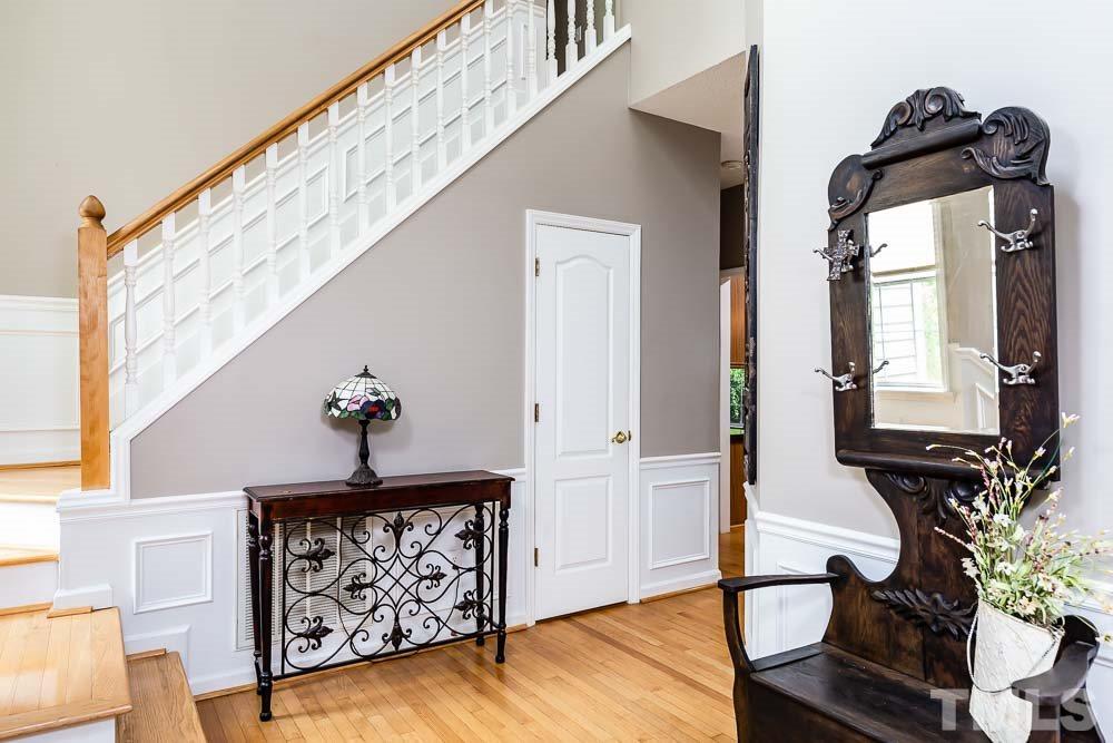 9501 Miranda Drive Raleigh, NC 27617 - Photo 3 of 30 This foyer is all about WOW first impressions!