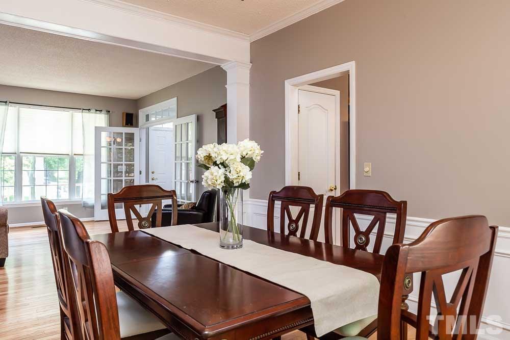 9501 Miranda Drive Raleigh, NC 27617 - Photo 10 of 30 Elegant and tasteful finishes in the formals add style.