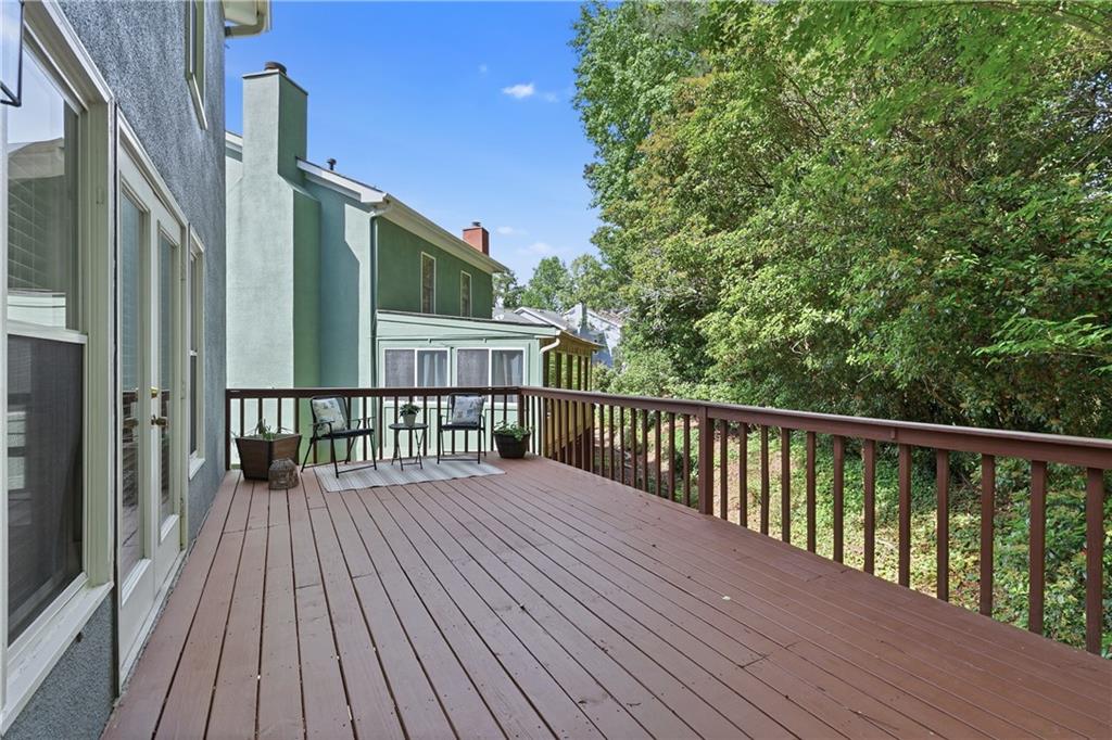 3800 Meeting Street Northwest Duluth, GA 30096 - Photo 37 of 46 a balcony with wooden floor and fence