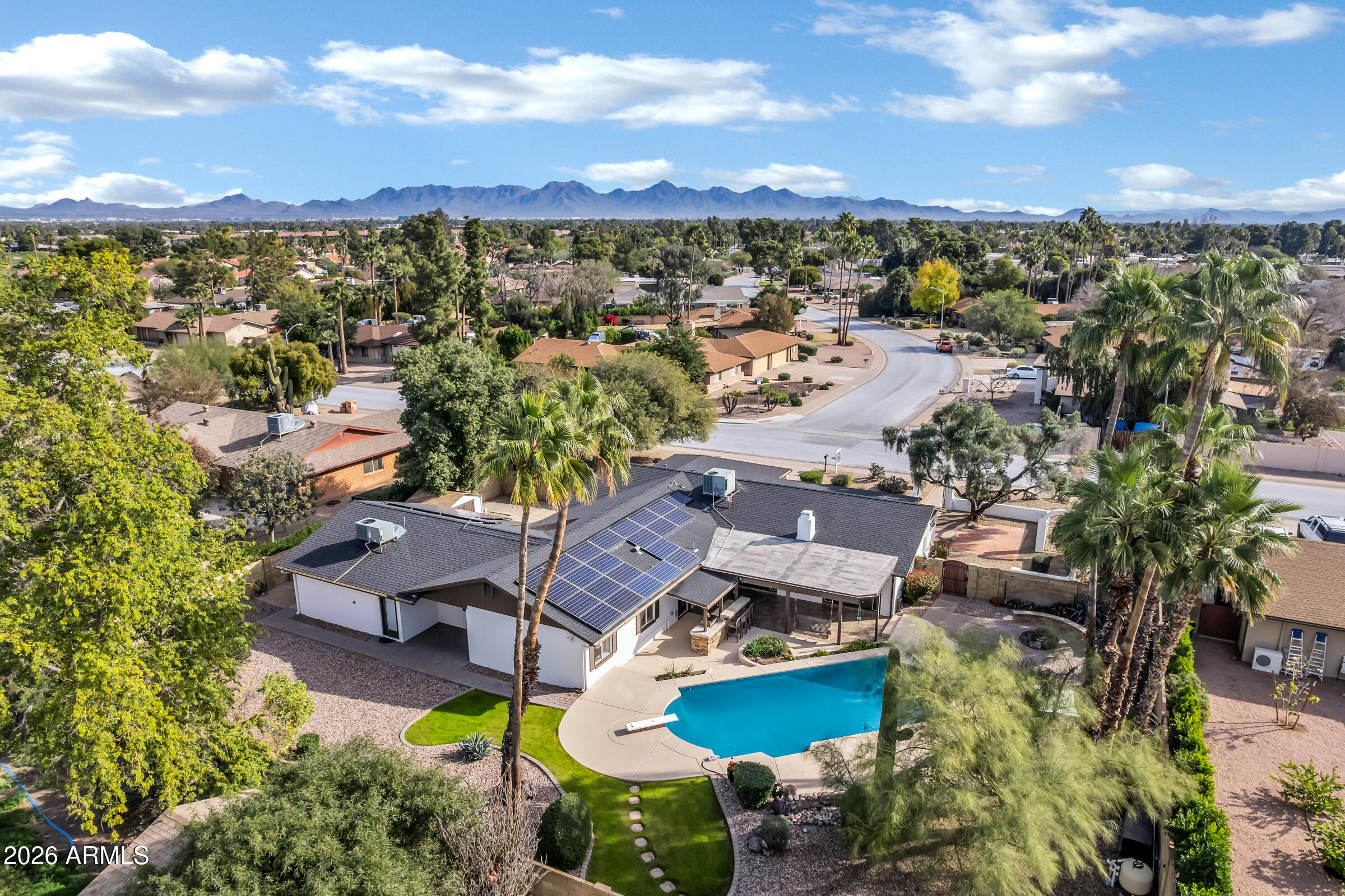 11202 North 42nd Place Phoenix, AZ 85028 - Photo 52 of 55 an aerial view of a house with a garden