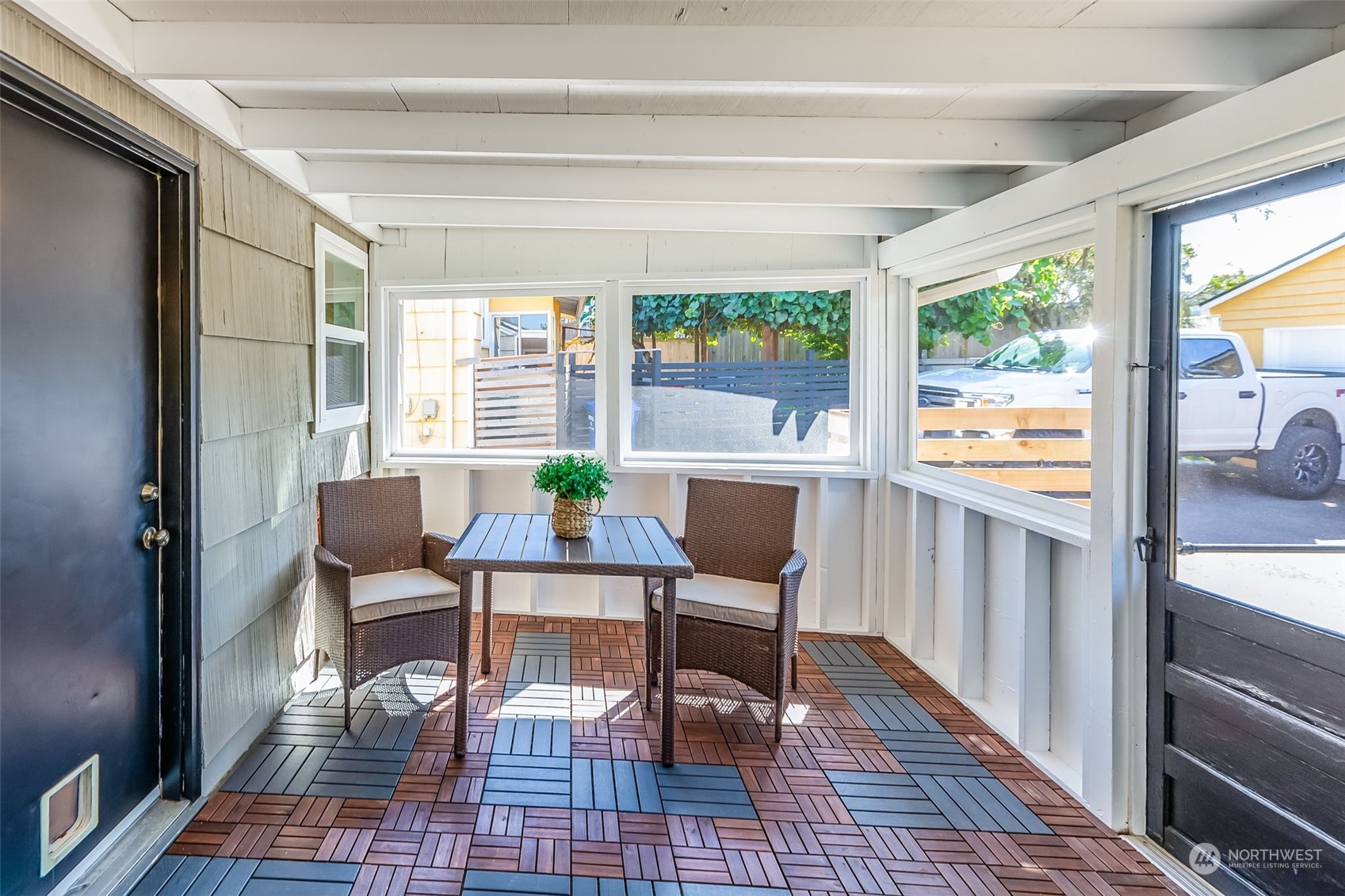 3525 Southwest Webster Street Seattle, WA 98126 - Photo 23 of 37 a view of a dining room with furniture window and outside view