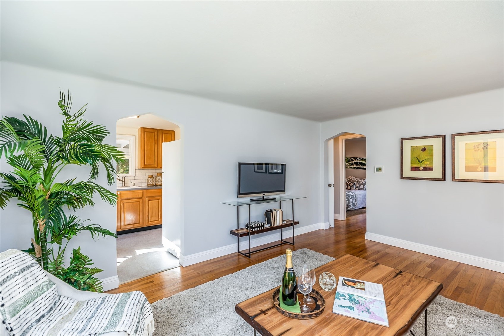 3525 Southwest Webster Street Seattle, WA 98126 - Photo 9 of 37 a living room with furniture and a wooden floor