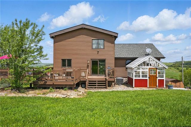 a view of a city from a building