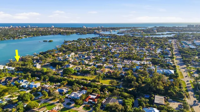 a view of a city with ocean view