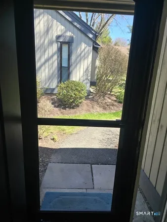 a view of backyard from window