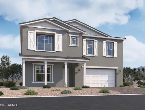 a front view of a house