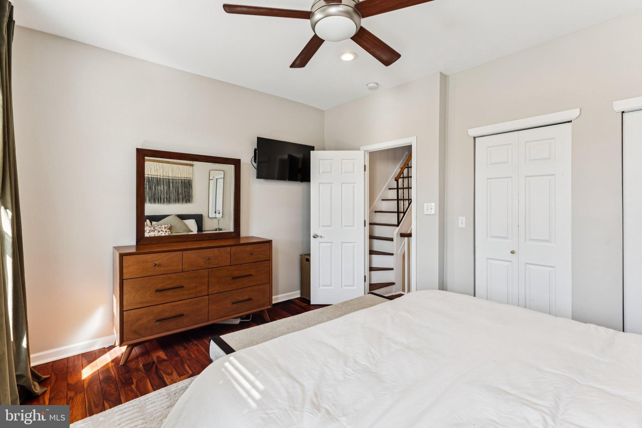 3005 Poplar Street Philadelphia, PA 19130 - Photo 32 of 53 a bed room with a bed and a television