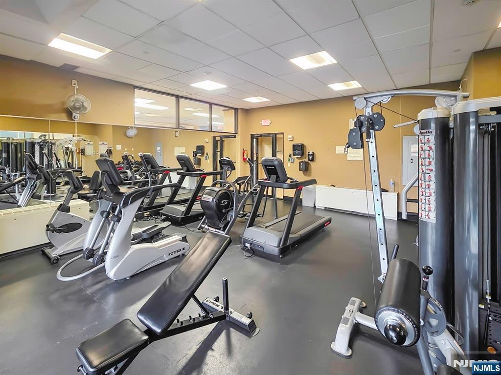 6 Horizon Road, Unit 310 Fort Lee, NJ 07024 - Photo 31 of 35 a view of a room with gym equipment