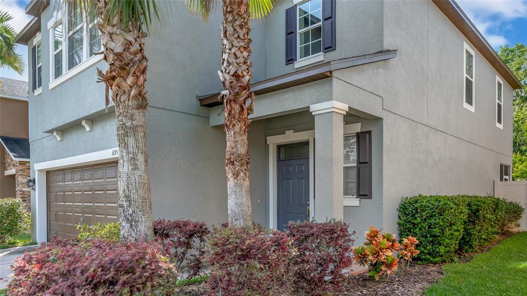 1695 Ludington Avenue Wesley Chapel, FL 33543 - Photo 48 of 65 a view of a house with a garden