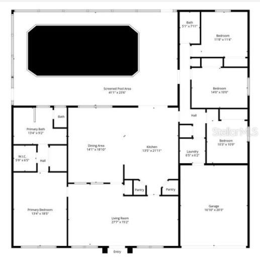 12411 Convent Garden Road Brooksville, FL 34613 - Photo 2 of 49 a picture of a floor plan