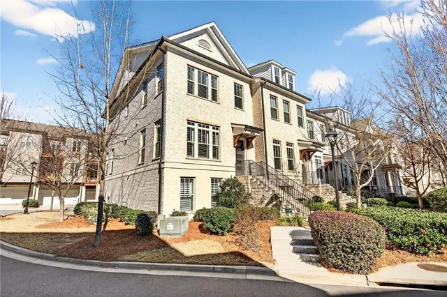 a front view of a building