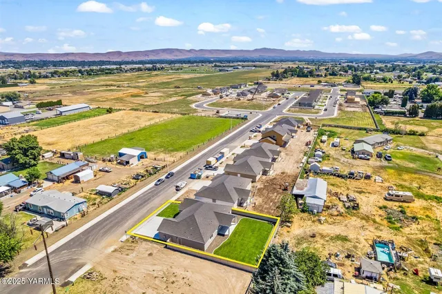 an aerial view of a city