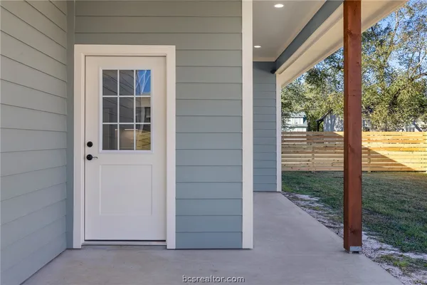 a view of a porch