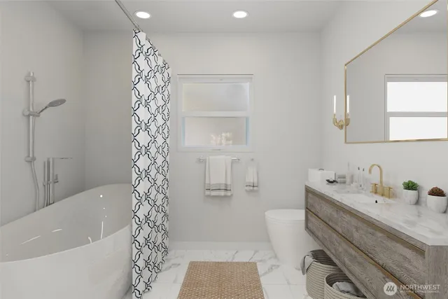 a bathroom with a bathtub a sink and a shower