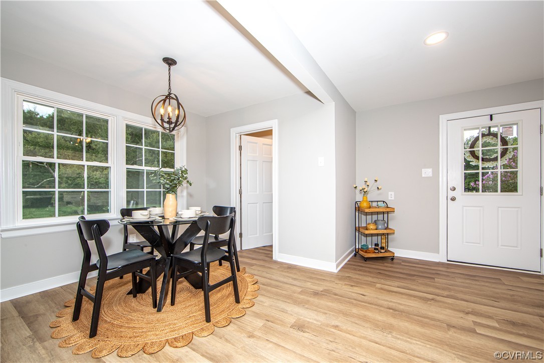 11611 Beach Road Chesterfield, VA 23838 - Photo 13 of 34 a view of a dining room with furniture window and outside view