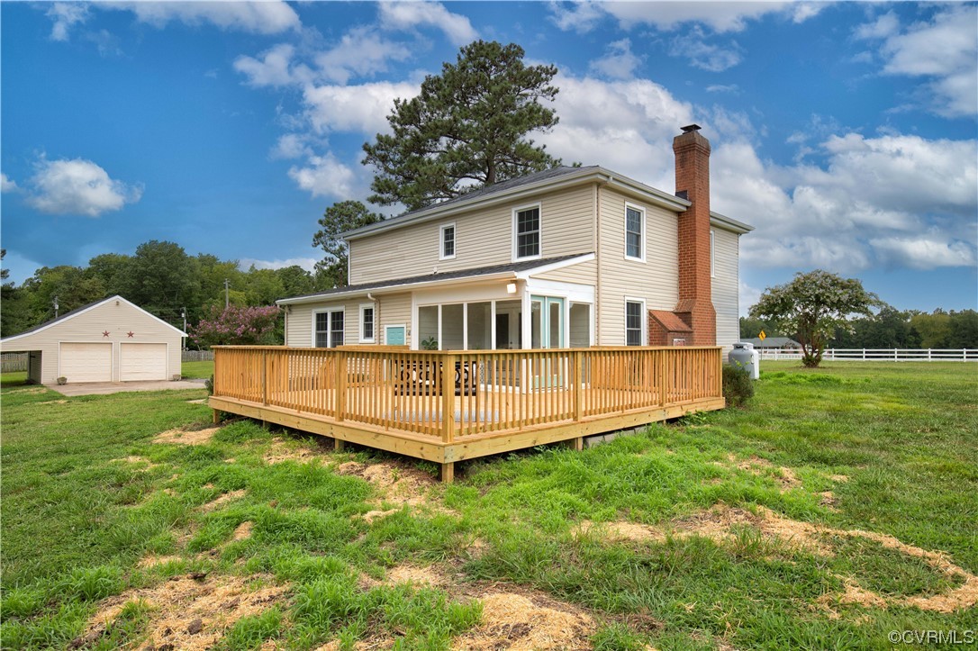 11611 Beach Road Chesterfield, VA 23838 - Photo 30 of 34 a view of a house with a yard and sitting area