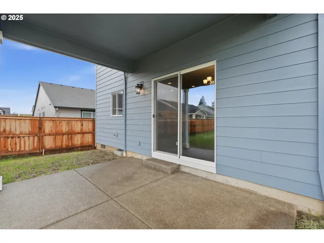 a house view with a garden space