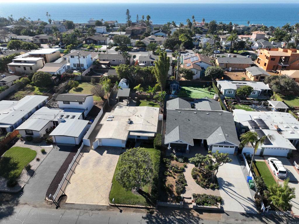 5199 El Arbol Drive Carlsbad, CA 92008 - Photo 17 of 57 AIERIAL VIEW OF HOME, YARD AND PROXIMITY TO PACIFIC OCEAN.