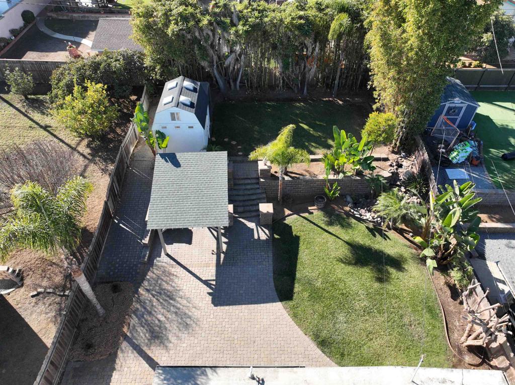 5199 El Arbol Drive Carlsbad, CA 92008 - Photo 57 of 57 AIRIEL VIEW LOOKING DOWN ON BACKYARD