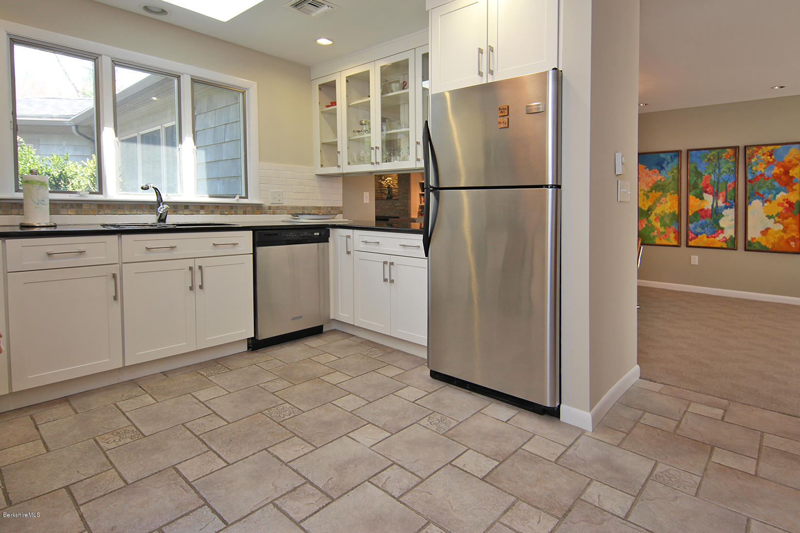 7 Rattlesnake Mountain Road Stockbridge, MA 01262 - Photo 14 of 26 a white refrigerator freezer sitting inside of a kitchen