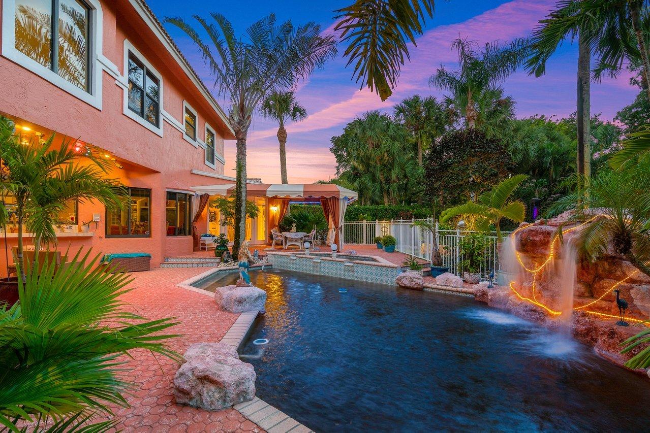 1161 Southwest 19th Avenue Boca Raton, FL 33486 - Photo 12 of 60 Pool Twilight