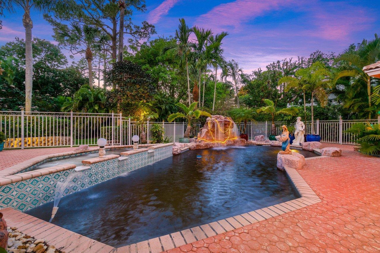 1161 Southwest 19th Avenue Boca Raton, FL 33486 - Photo 54 of 60 Pool Twilight