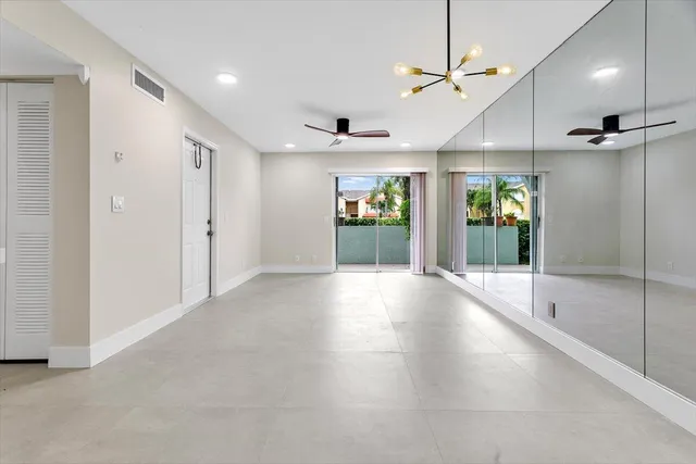 a view of an entryway of a room