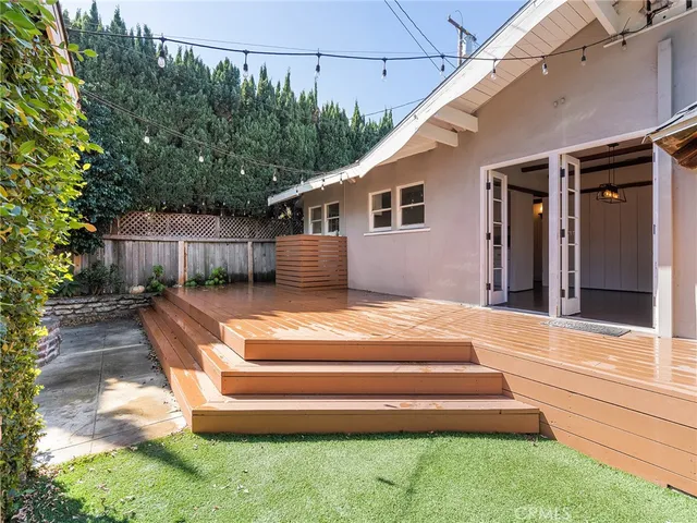 a view of a backyard with a garden