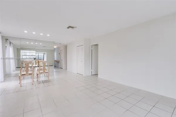 a view of dining room with furniture