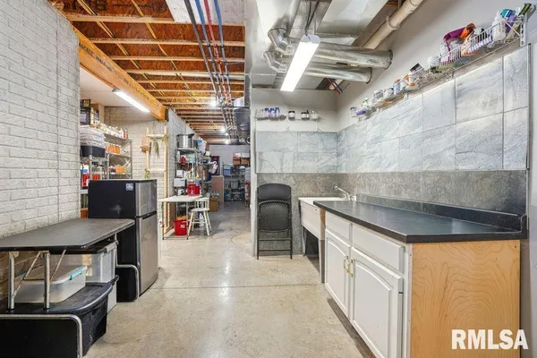 a view of storage and utility room