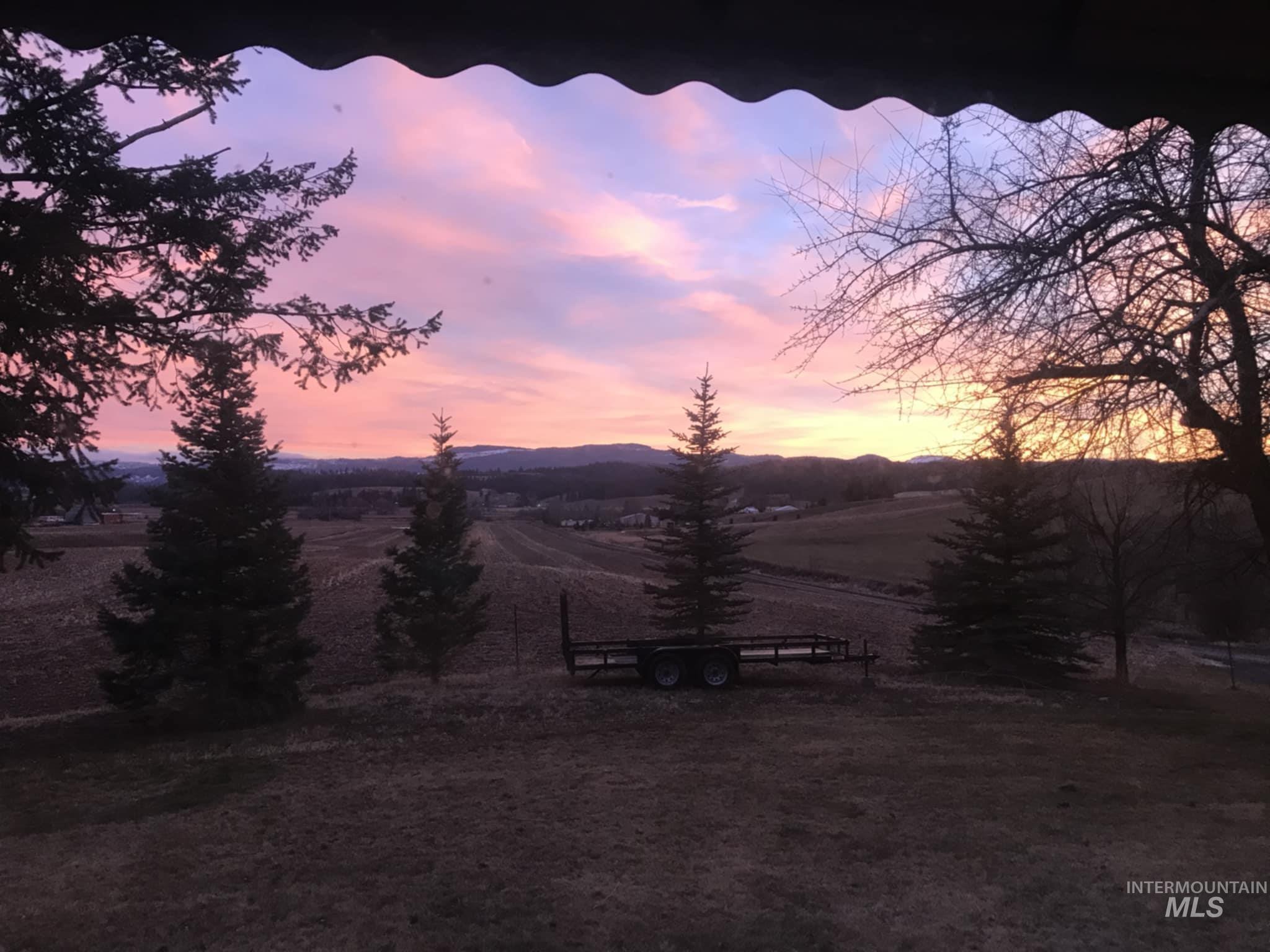 1048 Reynolds Road Princeton, ID 83857 - Photo 35 of 41 Yard at dusk featuring a mountain view