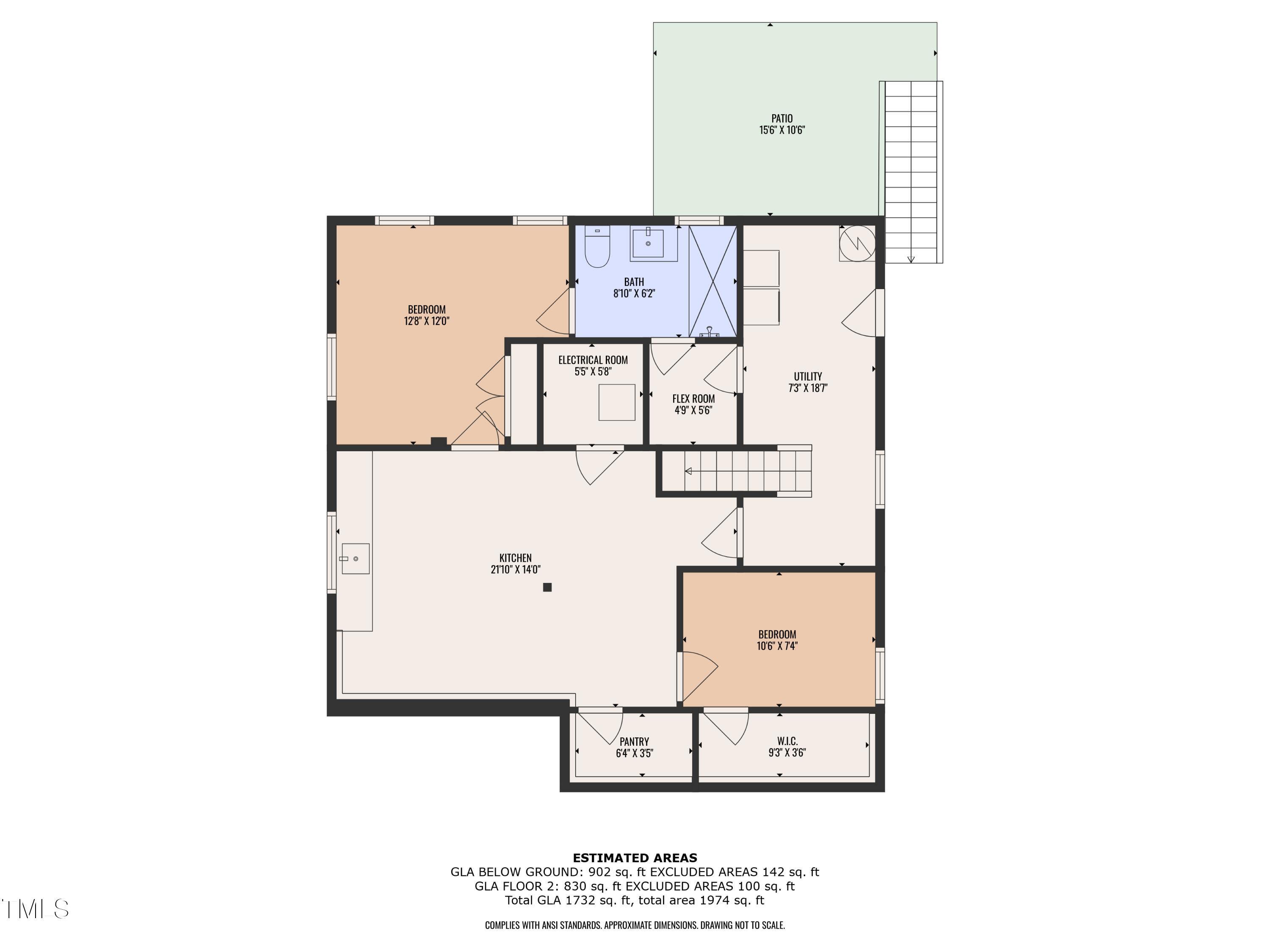 602 Quarry Street Raleigh, NC 27601 - Photo 49 of 49 a picture of a floor plan